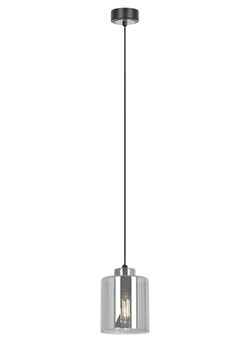 Grafitowa długa pojedyncza lampa wisząca J070-Sisilo ze sklepu Edinos.pl w kategorii Lampy wiszące - zdjęcie 180449879