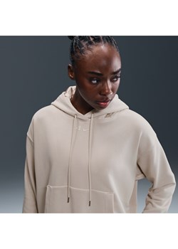Damska bluza do koszykówki z kapturem o skróconym kroju oversize A'ja Wilson - Szary ze sklepu Nike poland w kategorii Bluzy damskie - zdjęcie 180449907