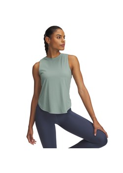 Damski top do biegania Under Armour UA Launch Elite Tank - zielony ze sklepu Sportstylestory.com w kategorii Bluzki damskie - zdjęcie 180450908