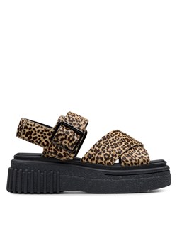 Sandały Clarks Evamar Wish 26182050 Brązowy ze sklepu eobuwie.pl w kategorii Sandały damskie - zdjęcie 180452675