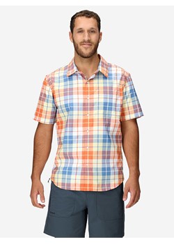 Marmot Koszula funkcyjna &quot;Air Exchange Solar Shield&quot; w kolorze niebiesko-pomarańczowym ze sklepu Limango Polska w kategorii T-shirty męskie - zdjęcie 180453468