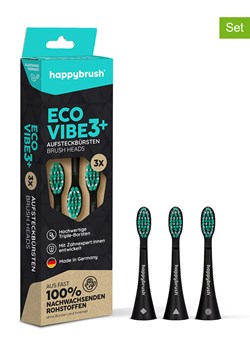 Happy Brush Końcówki (3 szt.) &quot;Eco Vibe3+&quot; do szczoteczki ze sklepu Limango Polska w kategorii Szczoteczki do zębów - zdjęcie 180454166
