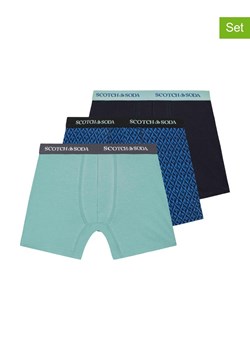 Scotch &amp; Soda Bokserki (3 pary) w kolorze turkusowo-niebiesko-czarnym ze sklepu Limango Polska w kategorii Majtki męskie - zdjęcie 180454367