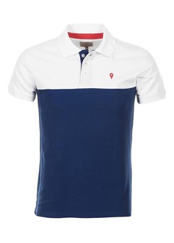 Peak Mountain Koszulka polo &quot;Caloste&quot; w kolorze granatowo-białym ze sklepu Limango Polska w kategorii T-shirty męskie - zdjęcie 180455009