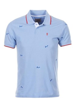 Peak Mountain Koszulka polo &quot;Clamar&quot; w kolorze błękitnym ze sklepu Limango Polska w kategorii T-shirty męskie - zdjęcie 180455086