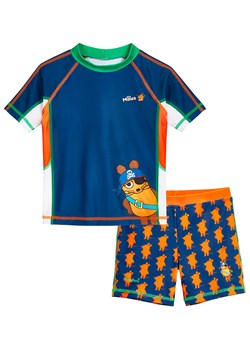 Playshoes 2-częściowy zestaw kąpielowy w kolorze granatowo-pomarańczowym ze sklepu Limango Polska w kategorii Stroje kąpielowe - zdjęcie 180455268
