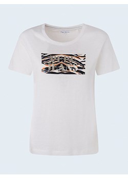 Pepe Jeans Koszulka &quot;Caitlin&quot; w kolorze białym ze sklepu Limango Polska w kategorii Bluzki damskie - zdjęcie 180455495
