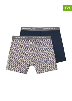 Scotch &amp; Soda Bokserki (2 pary) w kolorze granatowo-białym ze sklepu Limango Polska w kategorii Majtki męskie - zdjęcie 180455857