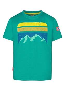Trollkids Koszulka &quot;Falketind T&quot; w kolorze turkusowym ze sklepu Limango Polska w kategorii T-shirty chłopięce - zdjęcie 180456067