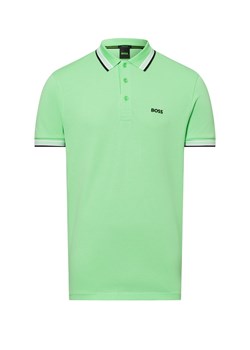 BOSS Green Męska koszulka polo - Paddy Mężczyźni Bawełna miętowy jednolity ze sklepu vangraaf w kategorii T-shirty męskie - zdjęcie 180456675