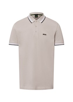 BOSS Green Męska koszulka polo - Paddy Mężczyźni Bawełna jasny szary jednolity ze sklepu vangraaf w kategorii T-shirty męskie - zdjęcie 180456678