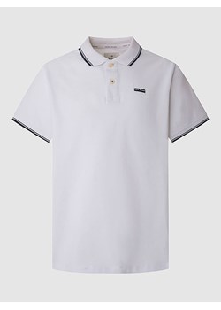 Pepe Jeans Koszulka polo w kolorze białym ze sklepu Limango Polska w kategorii T-shirty męskie - zdjęcie 180457017