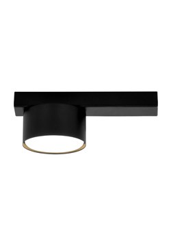 Sufitowa lampa jednopunktowa czarna K9-T81 ze sklepu Edinos.pl w kategorii Lampy sufitowe - zdjęcie 180457149