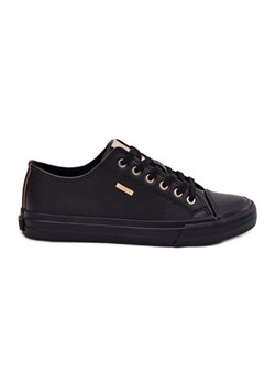 Trampki Damskie Z Eko Skóry Big Star RR274749 Czarne ze sklepu ButyModne.pl w kategorii Trampki damskie - zdjęcie 180457659