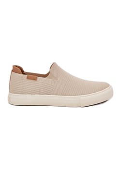 Trampki Damskie Slip-On Big Star RR274721 Beżowe beżowy ze sklepu ButyModne.pl w kategorii Trampki damskie - zdjęcie 180457665