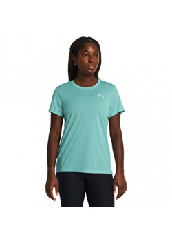 Damska koszulka treningowa Under Armour Tech Bubble SSC - niebieska ze sklepu Sportstylestory.com w kategorii Bluzki damskie - zdjęcie 180458707