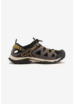 Ciemnobeżowe Buty Sportowe Sneakersy z Geometrycznym Wzorem Ainira ze sklepu born2be.pl w kategorii Buty sportowe męskie - zdjęcie 180460385