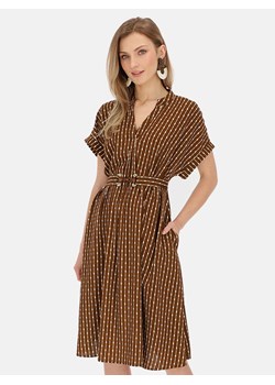 Letnia sukienka z wiskozy w pionowy wzór L'AF Seila ze sklepu Eye For Fashion w kategorii Sukienki - zdjęcie 180461728