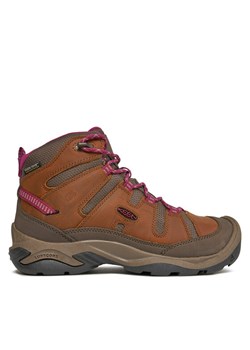 Trekkingi Keen Circadia Mid Wp 1026765-10 Brązowy ze sklepu MODIVO w kategorii Buty trekkingowe damskie - zdjęcie 180501328