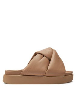 Klapki Inuikii Soft Crossed 70104-140 Beżowy ze sklepu MODIVO w kategorii Klapki damskie - zdjęcie 180526976