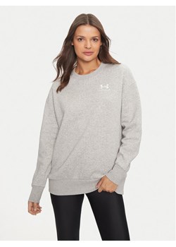Under Armour Bluza Essential 1379475 Szary Loose Fit ze sklepu MODIVO w kategorii Bluzy damskie - zdjęcie 181032199