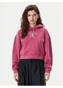 Tommy Jeans Bluza Varsity DW0DW20311 Różowy Boxy Fit ze sklepu MODIVO w kategorii Bluzy damskie - zdjęcie 181032236