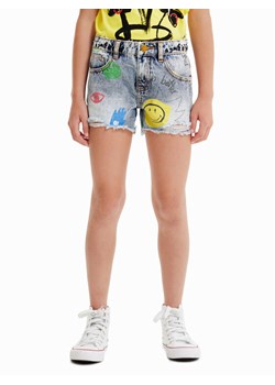 Desigual Szorty jeansowe 23SGDD10 Niebieski Regular Fit ze sklepu MODIVO w kategorii Spodenki dziewczęce - zdjęcie 181032319
