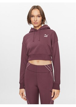 Puma Bluza Classics 621409 Bordowy Regular Fit ze sklepu MODIVO w kategorii Bluzy damskie - zdjęcie 181032527