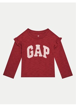 Gap Bluzka 626254 Bordowy Regular Fit ze sklepu MODIVO w kategorii Bluzki dziewczęce - zdjęcie 181032585