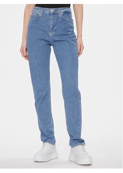 Calvin Klein Jeans Jeansy Authentic Slim Straight J20J222749 Niebieski Straight Leg ze sklepu MODIVO w kategorii Jeansy damskie - zdjęcie 181032598