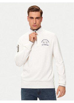 La Martina Sweter ZMS314 YW120 Écru Regular Fit ze sklepu MODIVO w kategorii Swetry męskie - zdjęcie 181032659