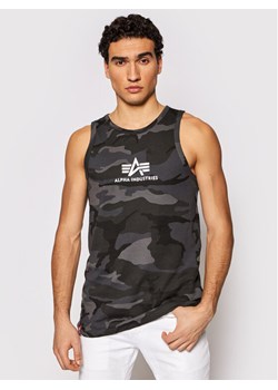 Alpha Industries Tank top Basci Camo 126566C Szary Regular Fit ze sklepu MODIVO w kategorii T-shirty męskie - zdjęcie 181032799