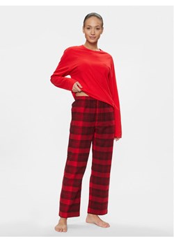 Calvin Klein Underwear Piżama 000QS7036E Czerwony Relaxed Fit ze sklepu MODIVO w kategorii Piżamy damskie - zdjęcie 181032836