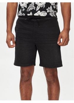 Jack&Jones Szorty jeansowe Chris 12249165 Czarny Relaxed Fit ze sklepu MODIVO w kategorii Spodenki męskie - zdjęcie 181032845