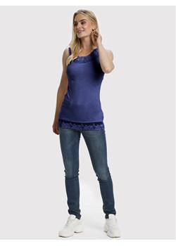 Cream Top Florence 10600385 Granatowy Slim Fit ze sklepu MODIVO w kategorii Bluzki damskie - zdjęcie 181032877
