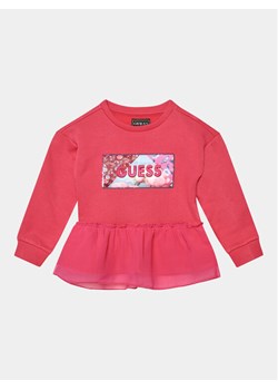 Guess Bluzka K3BQ04 KAV34 Różowy Regular Fit ze sklepu MODIVO w kategorii Bluzki dziewczęce - zdjęcie 181033225