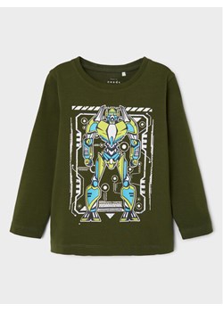 NAME IT Bluzka 13218856 Zielony Regular Fit ze sklepu MODIVO w kategorii Kaftaniki i bluzki - zdjęcie 181033265