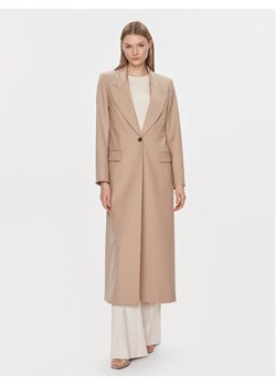 IVY OAK Płaszcz wełniany Jil Sue IO119088 Beżowy Regular Fit ze sklepu MODIVO w kategorii Płaszcze damskie - zdjęcie 181033287