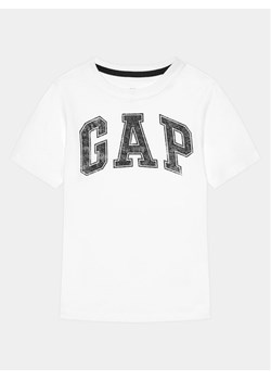 Gap T-Shirt 473269-00 Biały Regular Fit ze sklepu MODIVO w kategorii T-shirty chłopięce - zdjęcie 181033307