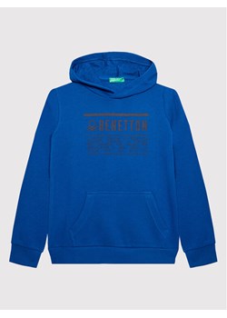 United Colors Of Benetton Bluza 3J68C200V Granatowy Regular Fit ze sklepu MODIVO w kategorii Bluzy chłopięce - zdjęcie 181033546