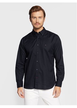 Tommy Hilfiger Koszula Core Flex Poplin MW0MW25035 Granatowy Regular Fit ze sklepu MODIVO w kategorii Koszule męskie - zdjęcie 181033656