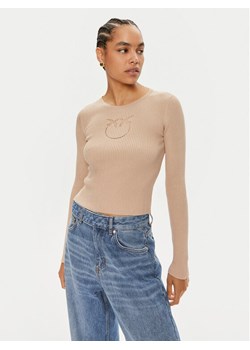 Pinko Sweter Kenzia 103305 A1KW Beżowy Slim Fit ze sklepu MODIVO w kategorii Swetry damskie - zdjęcie 181033676