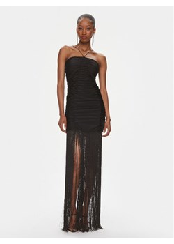 ROTATE Sukienka wieczorowa Sequin Fringe 111784100 Czarny Slim Fit ze sklepu MODIVO w kategorii Sukienki - zdjęcie 181033726