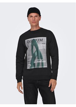 Only & Sons Bluza 22026379 Czarny Regular Fit ze sklepu MODIVO w kategorii Bluzy męskie - zdjęcie 181033936