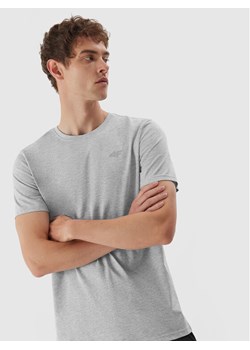 4F T-Shirt 4FAW23TTSHM0876 Szary Regular Fit ze sklepu MODIVO w kategorii T-shirty męskie - zdjęcie 181033966