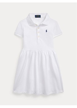 Polo Ralph Lauren Sukienka codzienna 312934961001 Biały Regular Fit ze sklepu MODIVO w kategorii Sukienki dziewczęce - zdjęcie 181033976