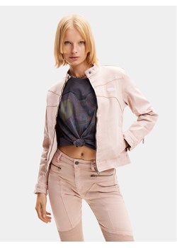 Desigual Kurtka jeansowa California 24SWED49 Różowy Regular Fit ze sklepu MODIVO w kategorii Kurtki damskie - zdjęcie 181034096