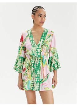 Maaji Kimono Retro Palms PT2472CPO001 Kolorowy Relaxed Fit ze sklepu MODIVO w kategorii Odzież plażowa - zdjęcie 181034189