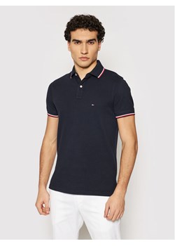 Tommy Hilfiger Polo Tipped MW0MW13080 Granatowy Slim Fit ze sklepu MODIVO w kategorii T-shirty męskie - zdjęcie 181034386