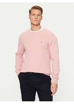 Tommy Hilfiger Sweter MW0MW37400 Różowy Slim Fit ze sklepu MODIVO w kategorii Swetry męskie - zdjęcie 181034445